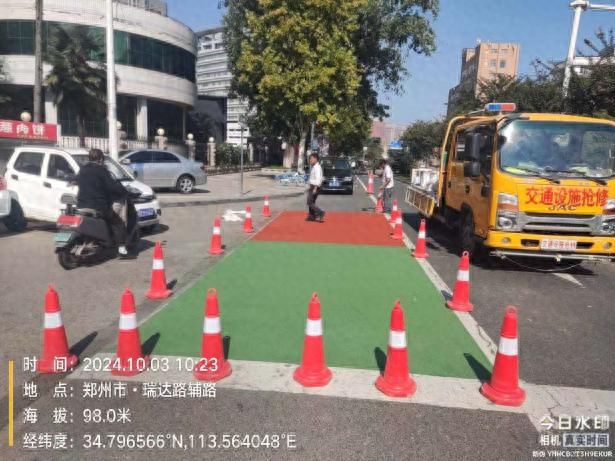 加急施工为非机动车通行安全保驾护航