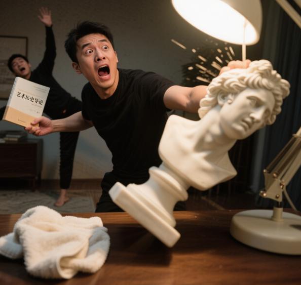 学生希腊旅行1540元购入石膏雕像宿舍展示时碰倒摔碎后傻眼了(图3)