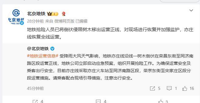 北京多地遭大风冰雹天气：私家车挡风玻璃被砸出窟窿树木倒伏侵入地铁限界致列车延误(图7)