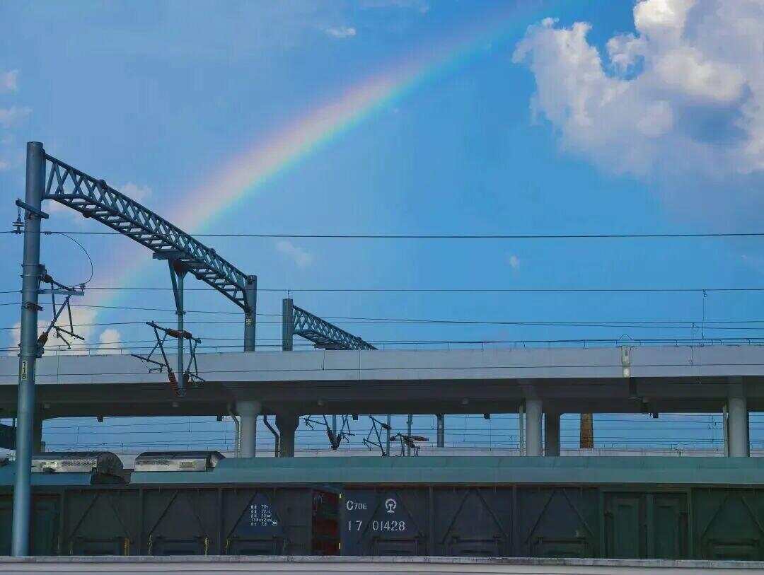 我的铁路风景｜旅客向窗外举起相机意外拍到……(图8)