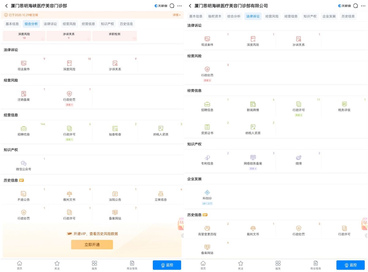 厦门海峡医疗美容多次被投诉消费者反映效果与宣传不符(图13)